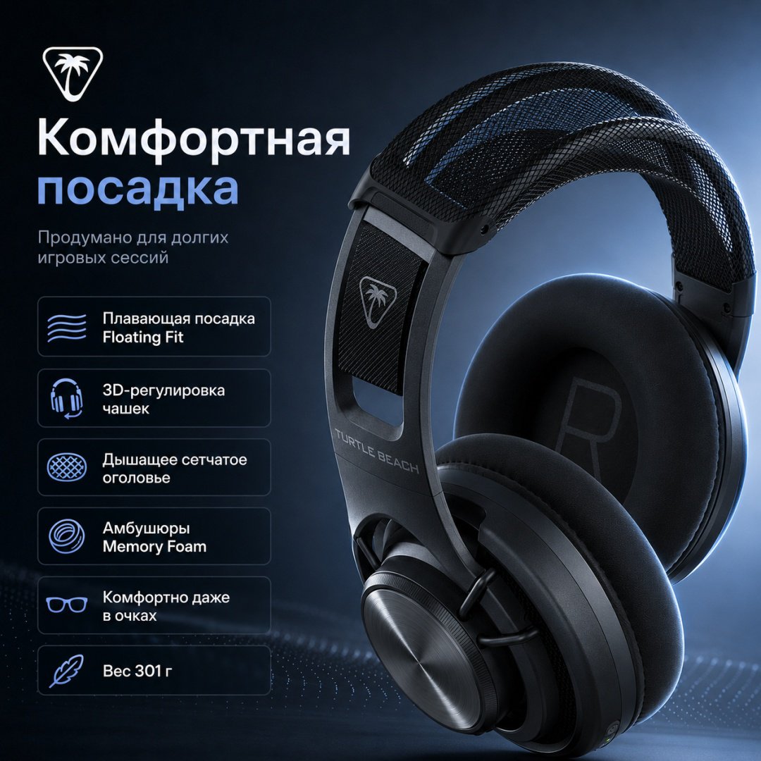 Наушники Turtle Beach Atlas Air черный купить,NaN