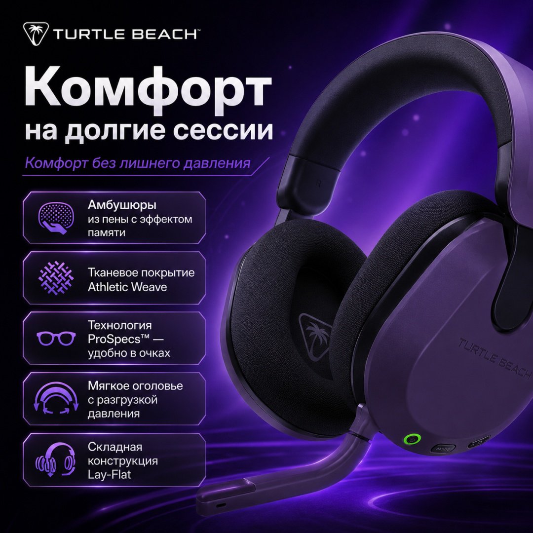 Наушники Turtle Beach Stealth 600 Headset (Gen 3) Xbox фиолетовый купить,NaN
