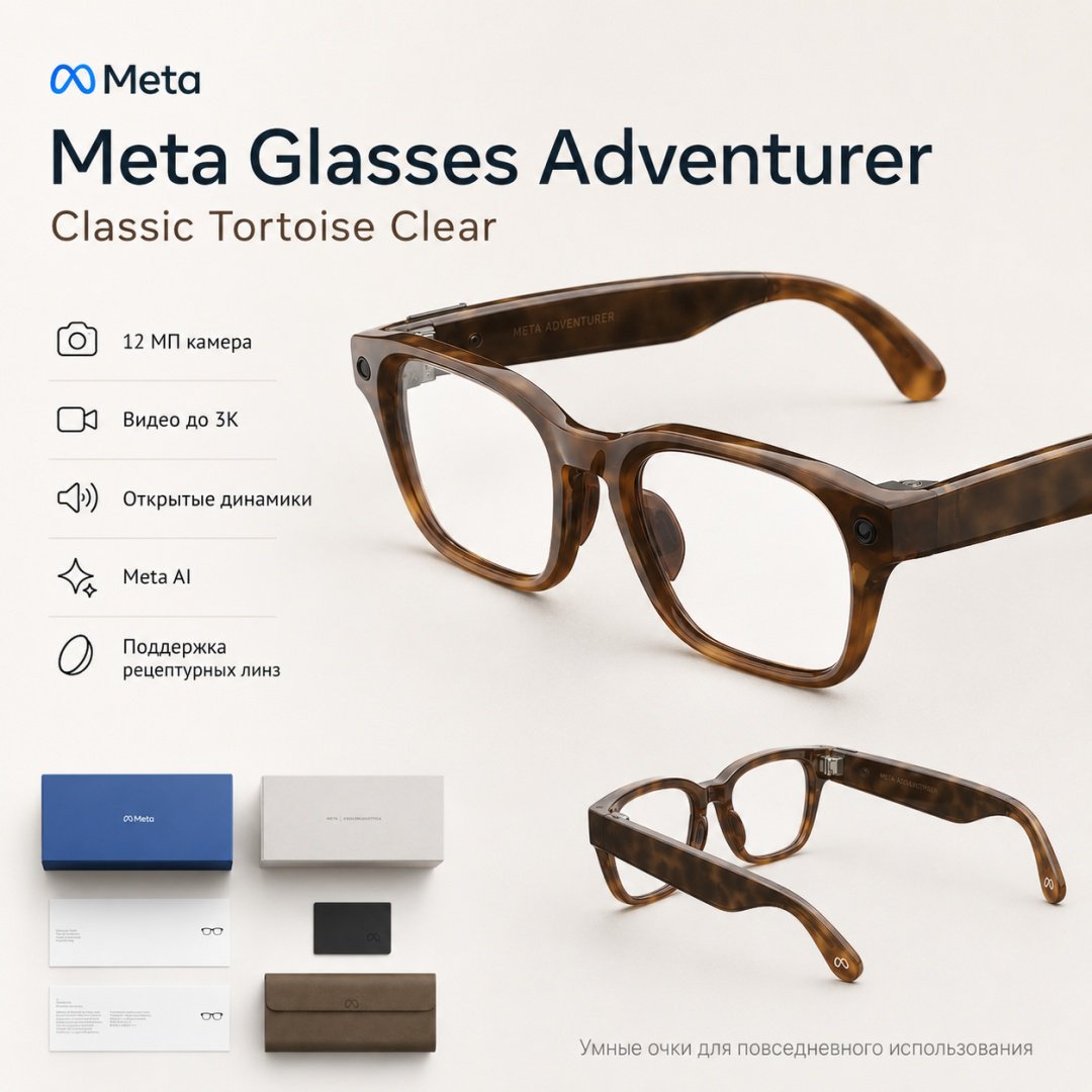 Смарт-очки Meta Adventurer коричневый купить,NaN