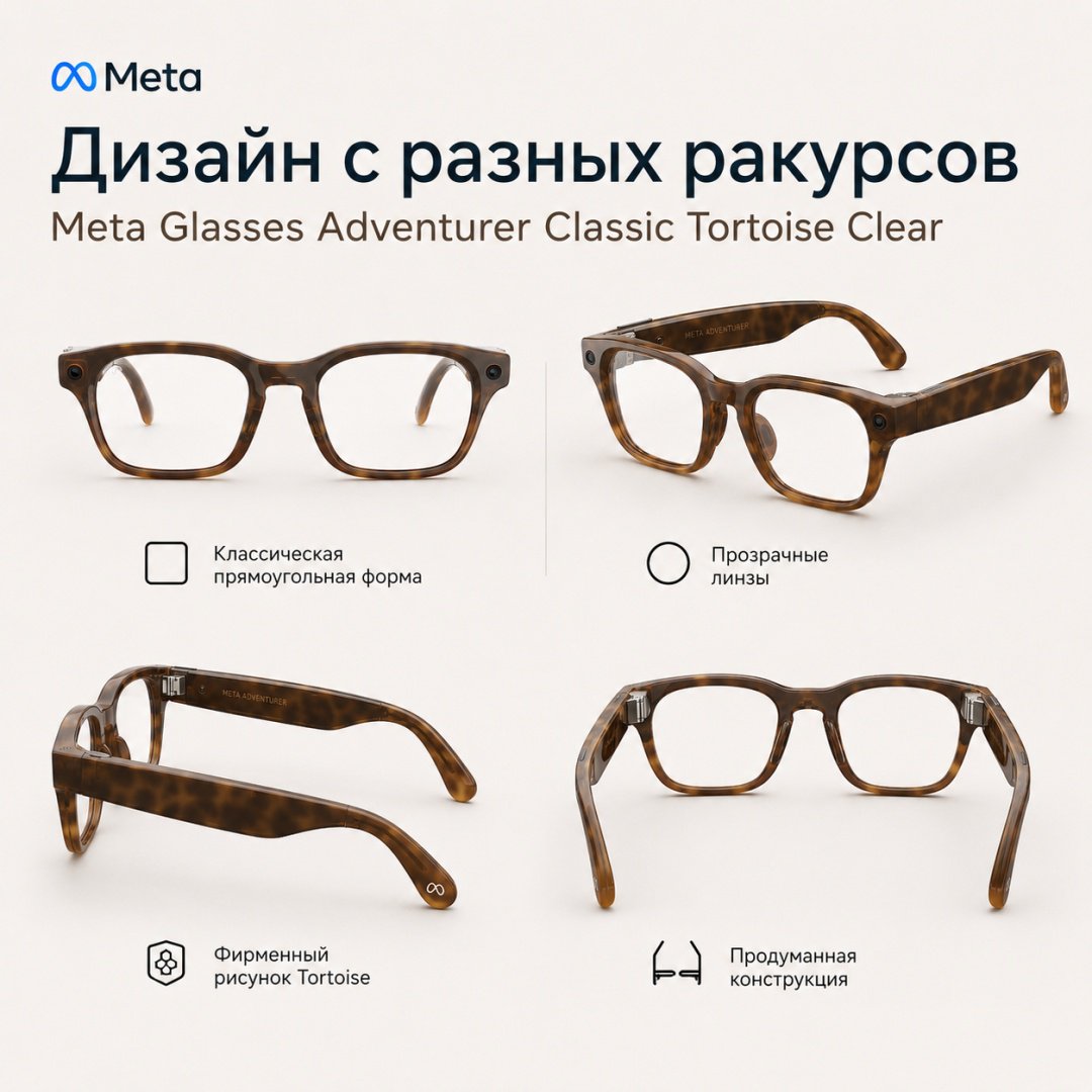 Смарт-очки Meta Adventurer коричневый купить,NaN