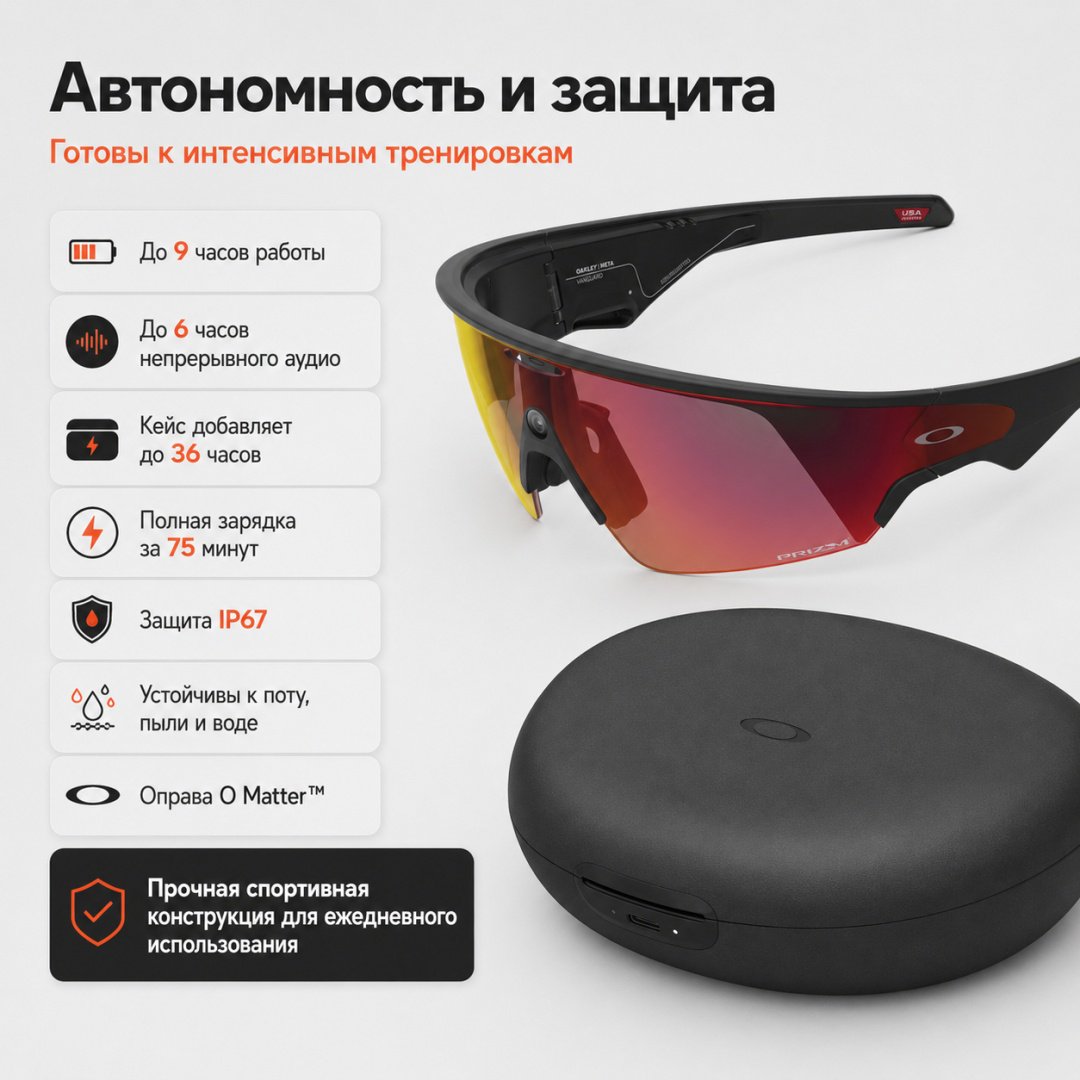 Смарт-очки Meta Vanguard черный купить,NaN