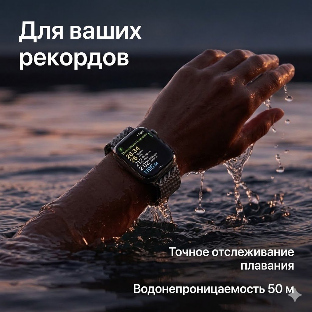 Смарт-часы Apple Watch Series 9 GPS 41 мм графитовый-серый купить,NaN