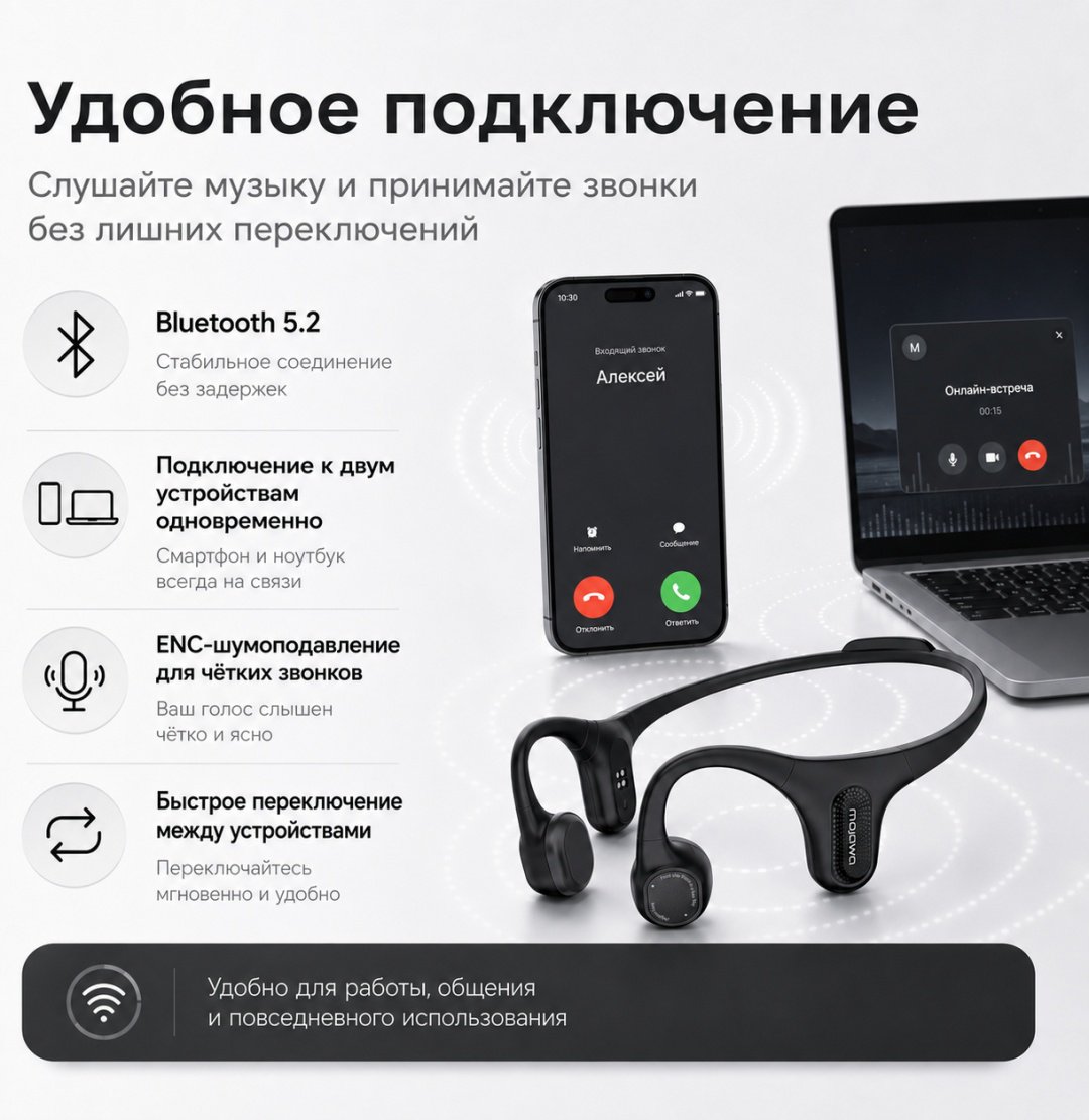 Наушники Mojawa Aerra Open черный