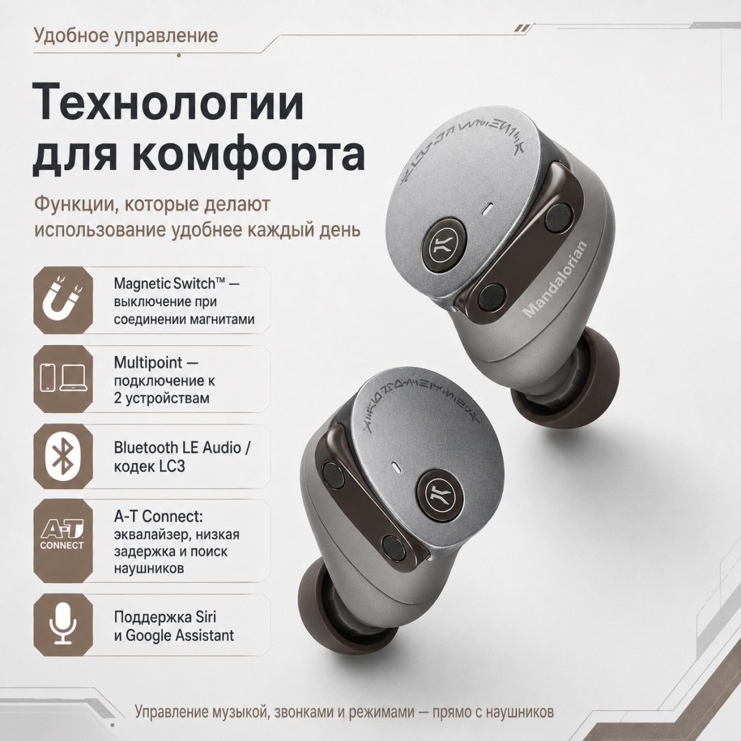 Наушники Audio-Technica ATH-CKS50TW2ML Limited-Edition Star Wars The Mandalorian серый купить,NaN