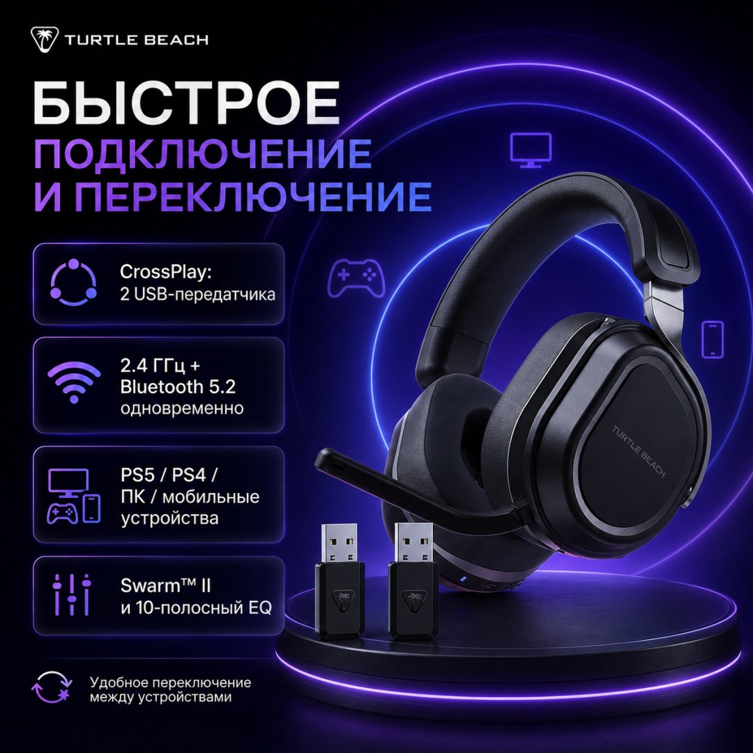 Наушники Turtle Beach Stealth 700 Headset (Gen 3) PlayStation черный купить,NaN