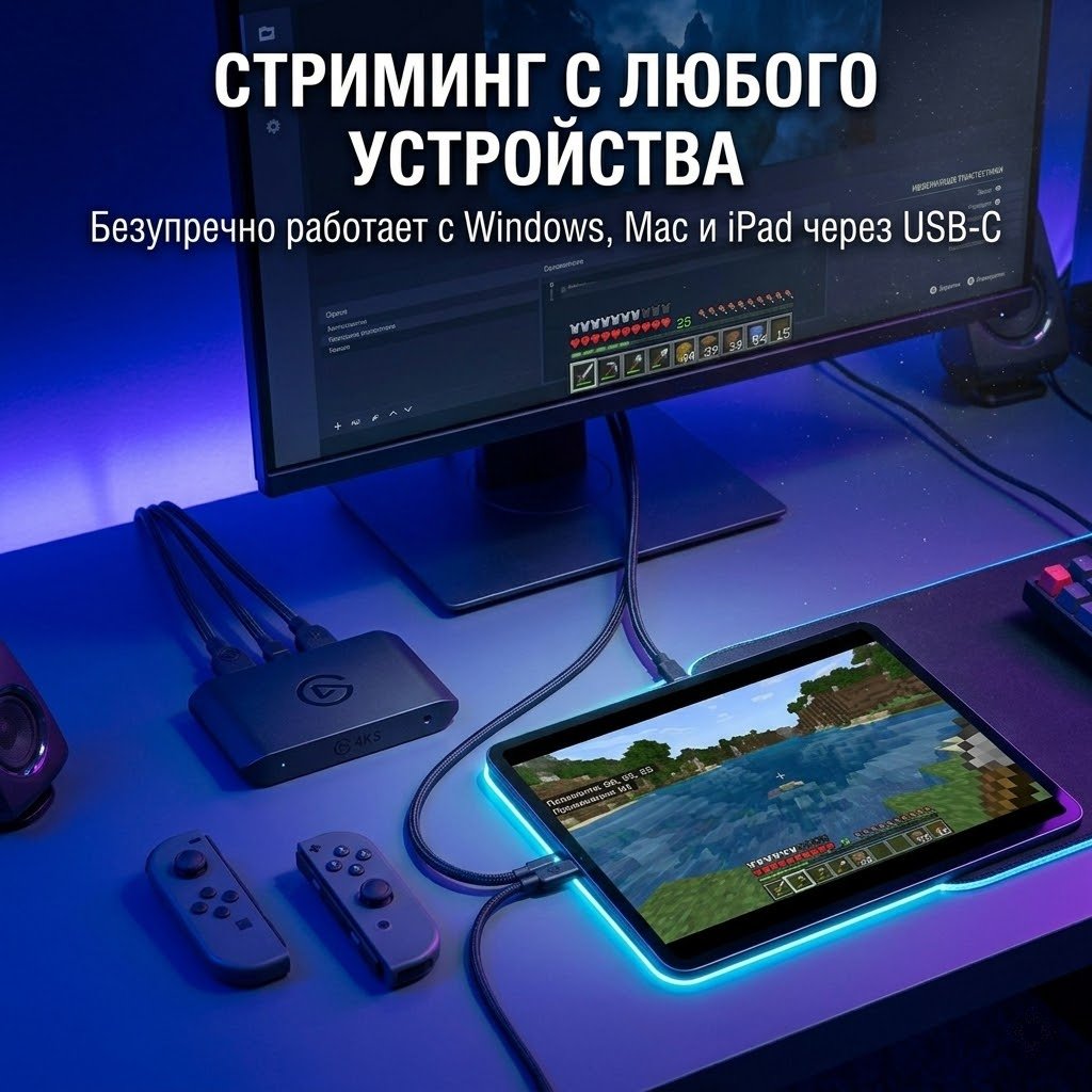 Карта видеозахвата Elgato 4K S купить,NaN