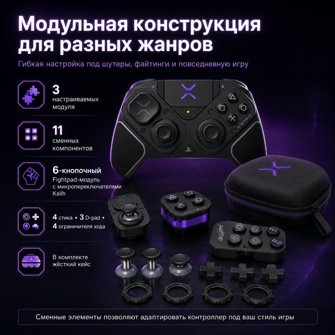 Игровой контроллер Turtle Beach Victrix Pro BFG Reloaded Wireless Modular Controller PlayStation черный купить,NaN