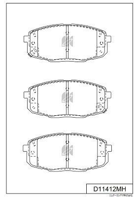 KASHIYAMA Колодки Тормозные Дисковые D11412MH купить,NaN
