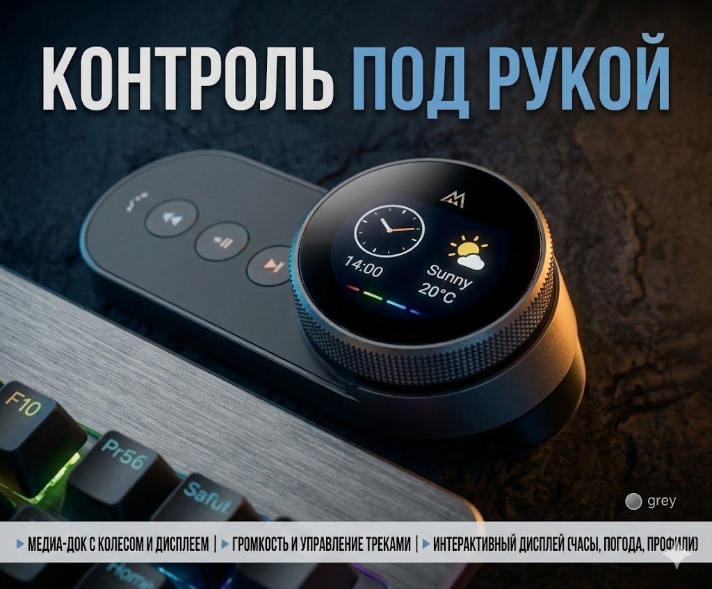 Клавиатура Mountain Everest Max серый