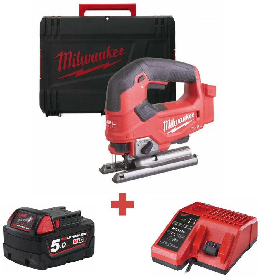 Электролобзик Milwaukee M18 FJS-0X FUEL (4933464726) + M18 B5 (4932430483) + М12-18С (4932352959) купить,NaN