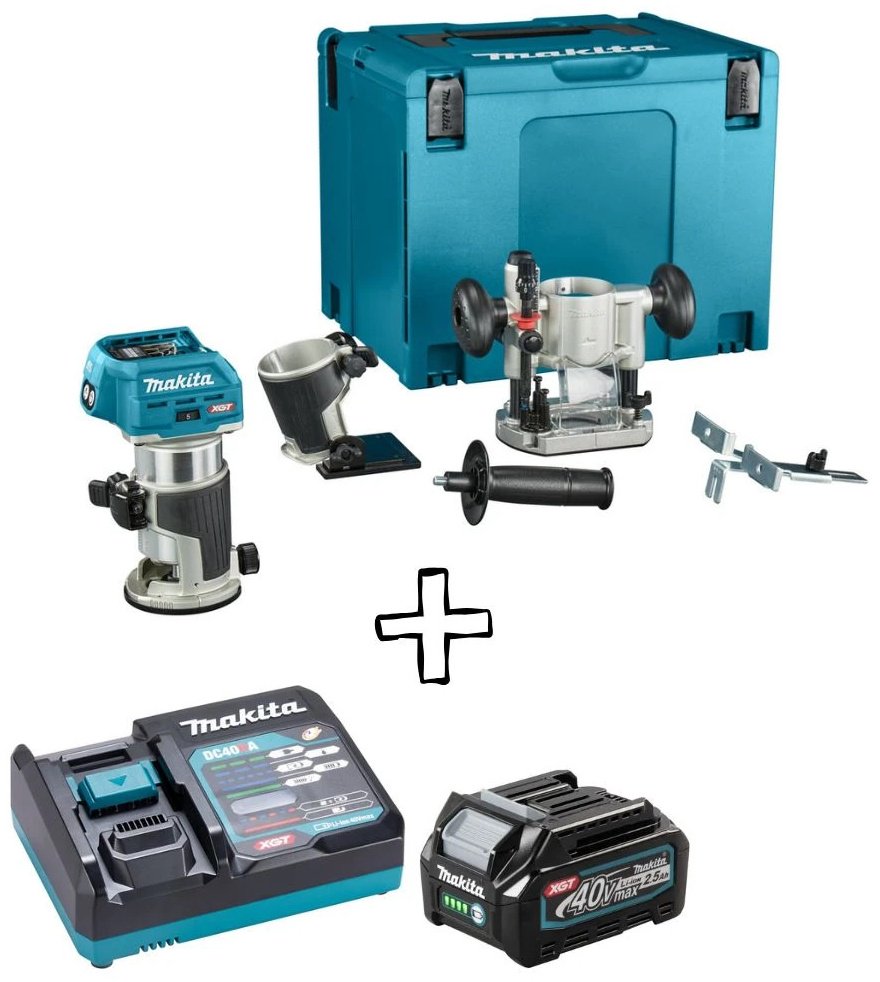 Фрезер кромочный Makita RT001GZ19+(191B36-3)+(191E10-9) купить,NaN