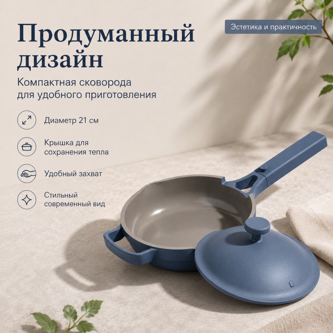 Сковорода OUR PLACE 21 см с антипригарным покрытием, алюминий купить,NaN