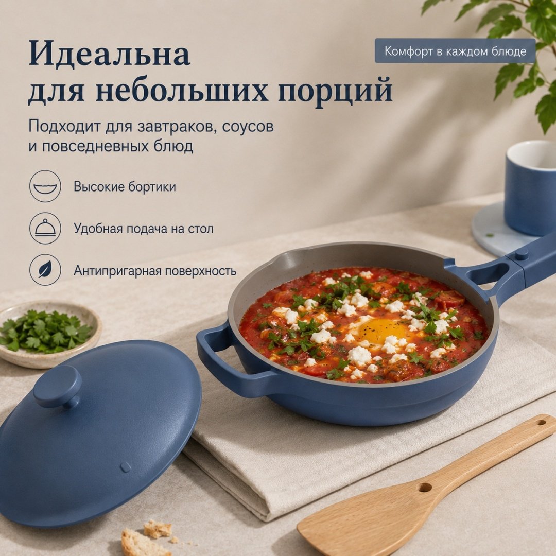 Сковорода OUR PLACE 21 см с антипригарным покрытием, алюминий купить,NaN