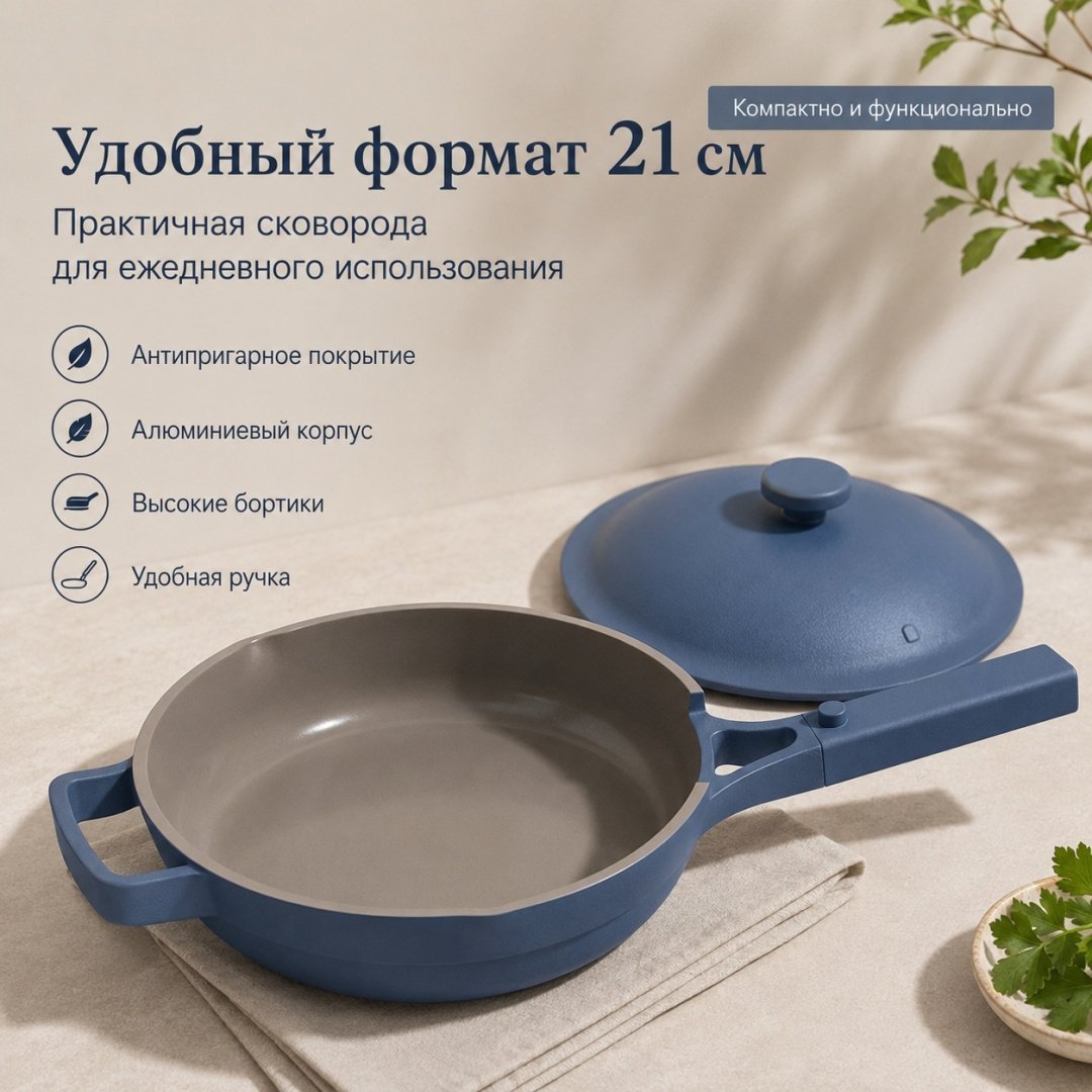 Сковорода OUR PLACE 21 см с антипригарным покрытием, алюминий купить,NaN