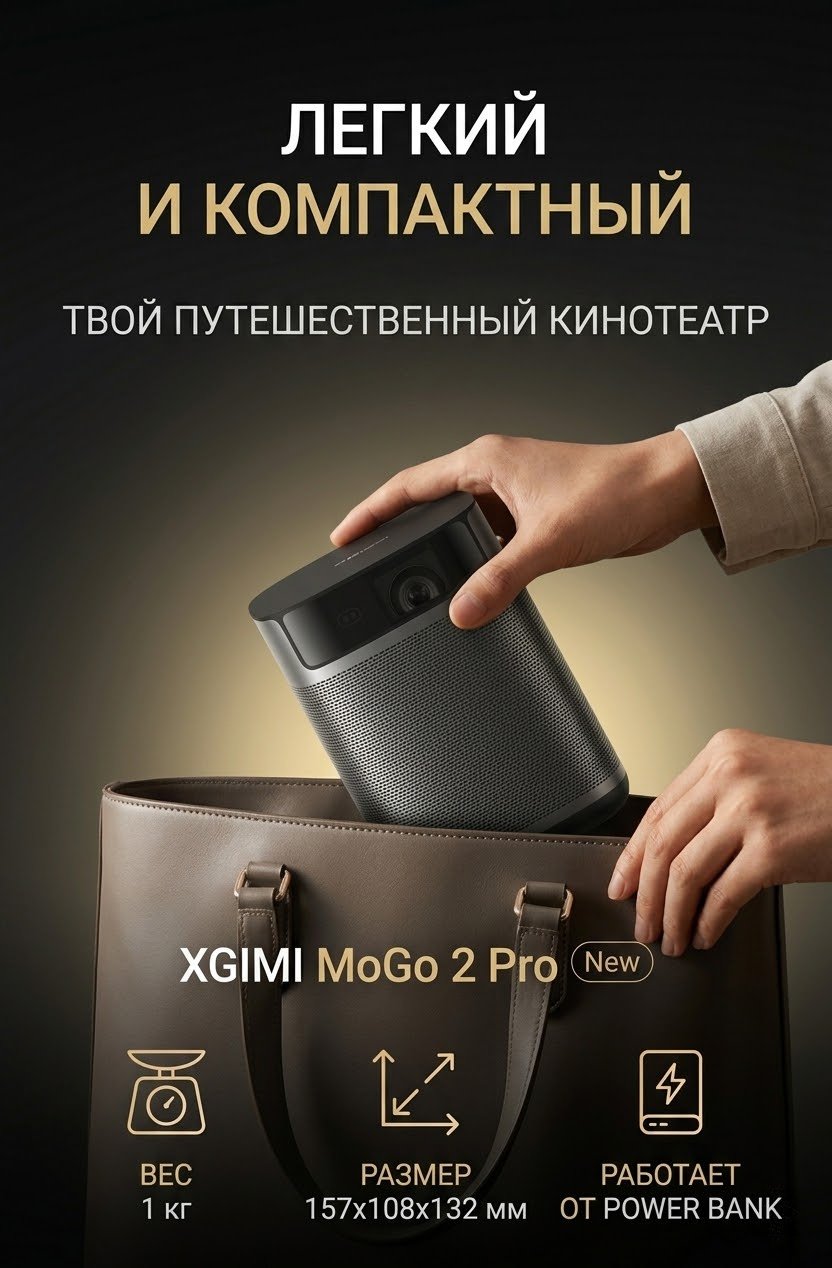 Проектор XGIMI MoGo 2 Pro gen2 серый