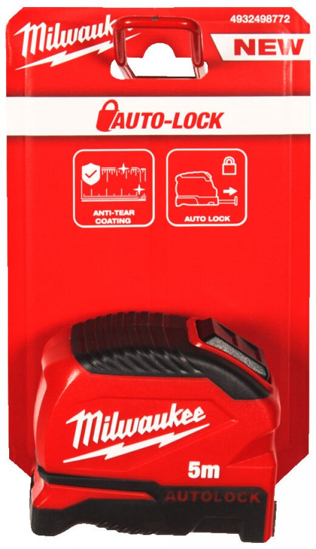 Milwaukee рулетка строительная AUTOLOCK Gen II 4932498772, 5 м х 25 мм купить,NaN