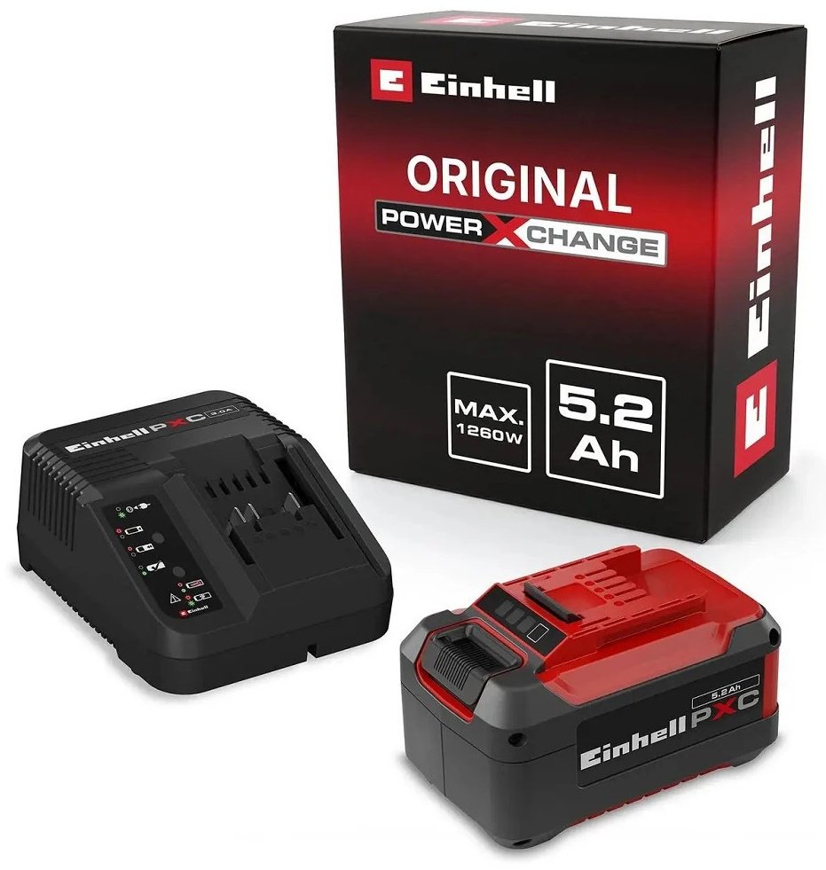 Аккумулятор EINHELL 4512147 Li-Ion 18 В 5.2 Ач 1 шт купить,NaN