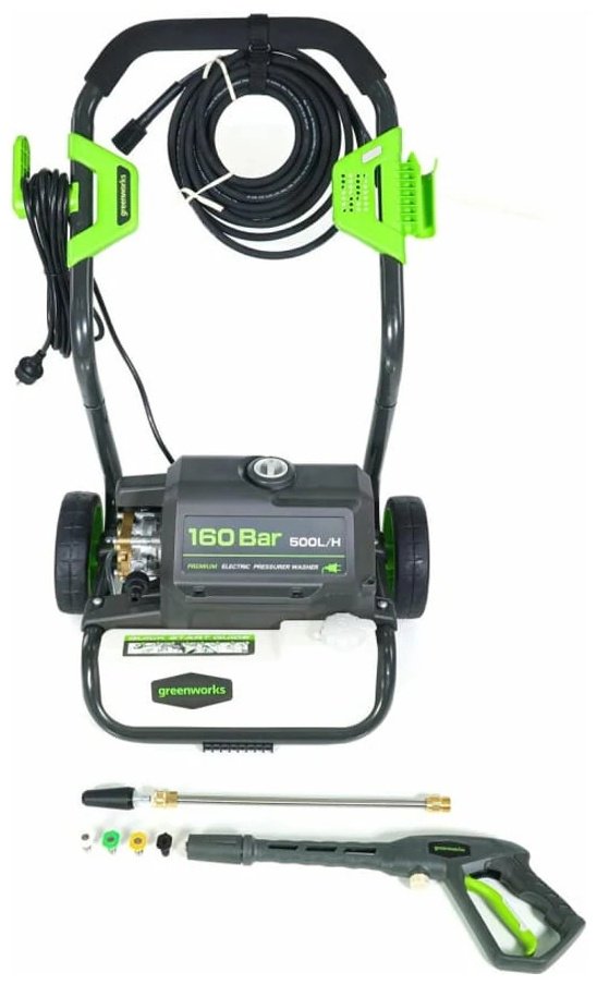Мойка высокого давления Greenworks электрический 160 бар, GPWG8II (5106807) купить,NaN