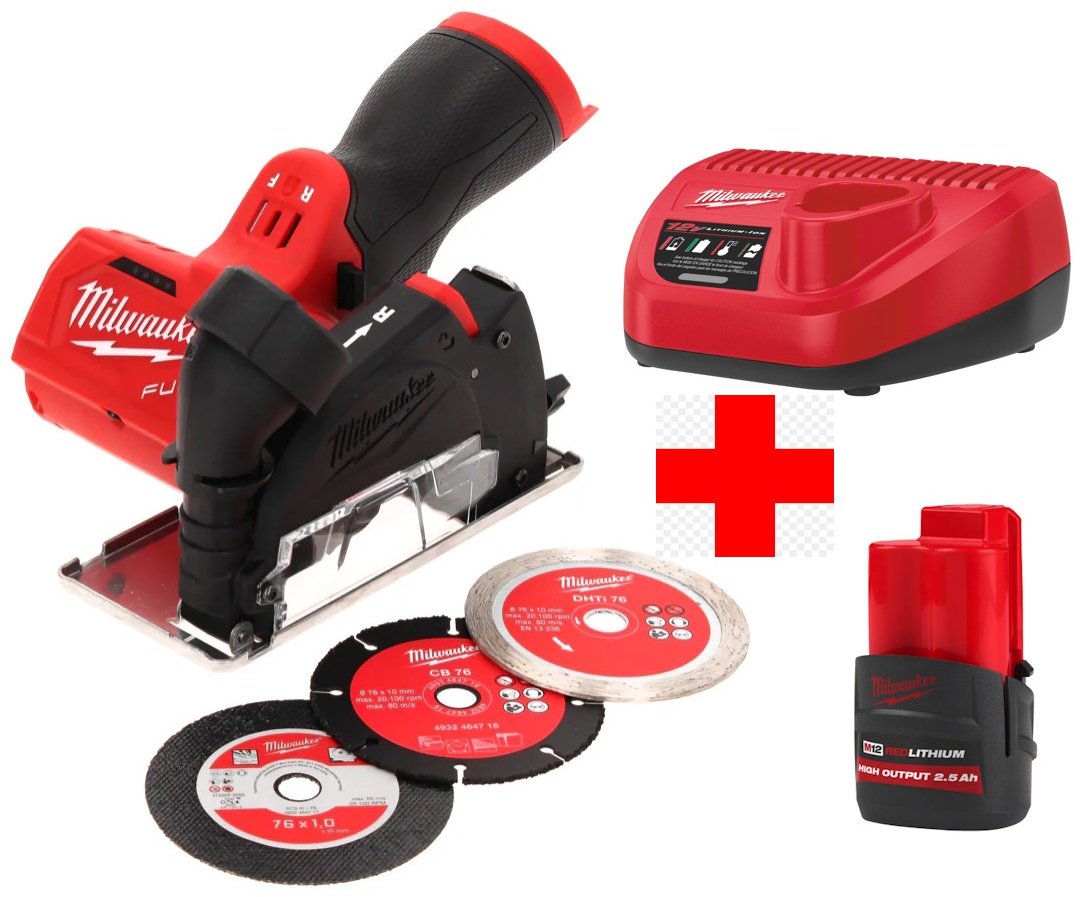 Дисковая пила Milwaukee M12 FCOT-0 4933464618, аккумуляторная купить,NaN