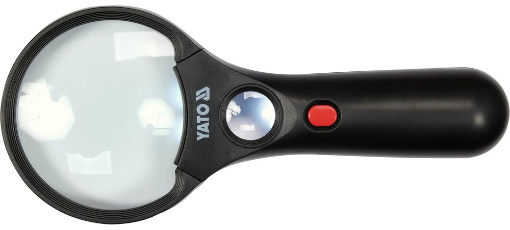 Лупа ручная YATO YT-73845, увеличение x45, 3, черный купить,NaN