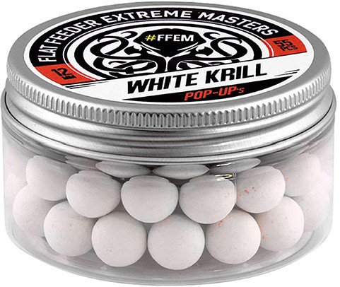 Бойлы FFEM Pop-Up  White Krill 12mm 55шт белые купить,4300