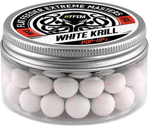 Бойлы FFEM Pop-Up  White Krill 12mm 55шт белые купить,4300