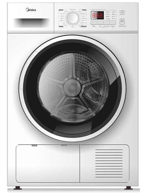 Сушильная машина Midea MDG80-C09 белая купить,NaN