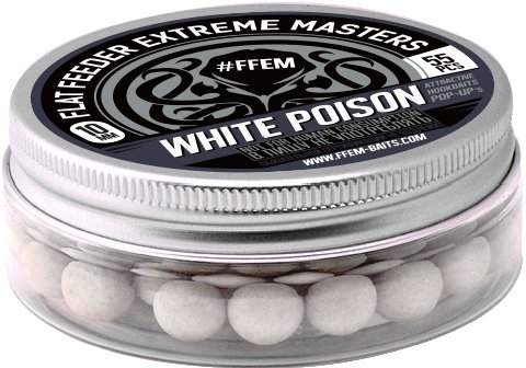 Бойлы FFEM Pop-Up  White Poison 10mm 55шт белые