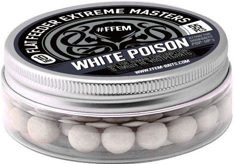 Бойлы FFEM Pop-Up  White Poison 10mm 55шт белые