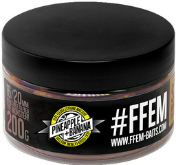 Бойлы FFEM  Super Soluble Boilies 20mm 200 г Pineapple+Banana