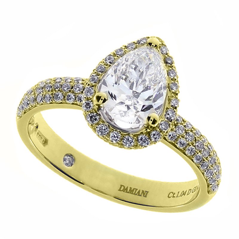 Кольцо Damiani 14303 18р 4.41гр 0.56 крт
