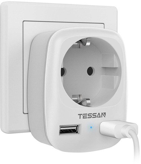 Сетевой фильтр Tessan TS-611-DE серый