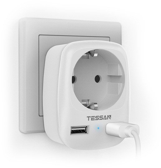 Сетевой фильтр Tessan TS-611-DE белый
