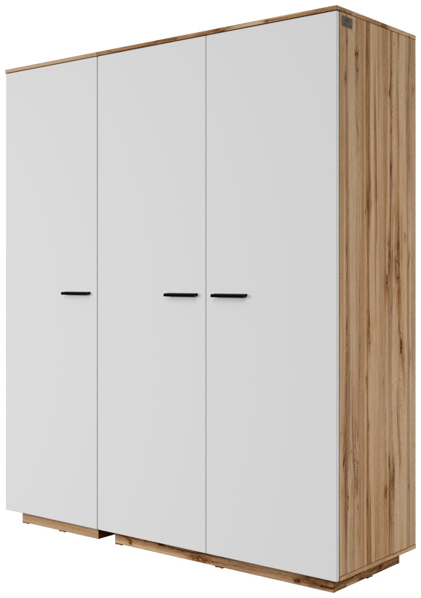 Распашной шкаф Мебель Азии Алиса, 180.4x211.4х60 см, коричневый, белый