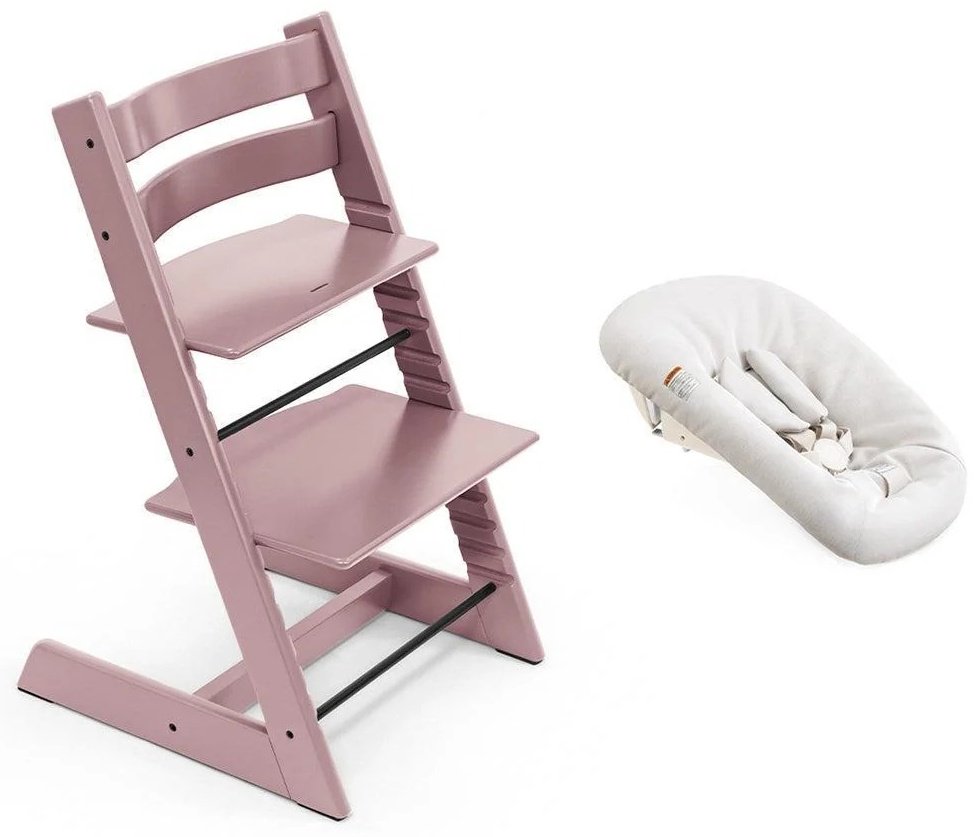 Детский растущий стульчик Stokke Tripp Trapp, дерево, 46x49x78 см, розовый купить,NaN