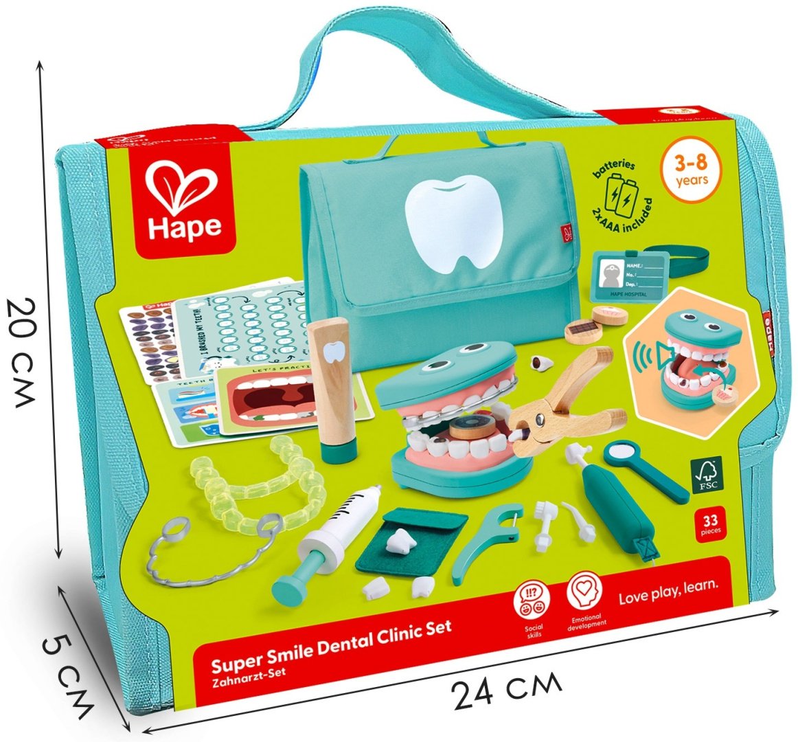 Набор Hape Добрый доктор Стоматологическая клиника купить,NaN