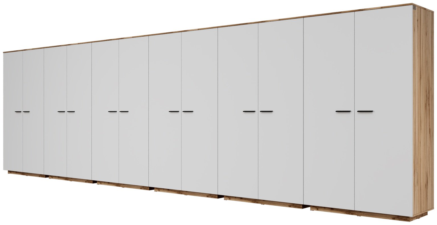 Распашной шкаф Мебель Азии Алиса, 721.2x211.4х60 см, белый