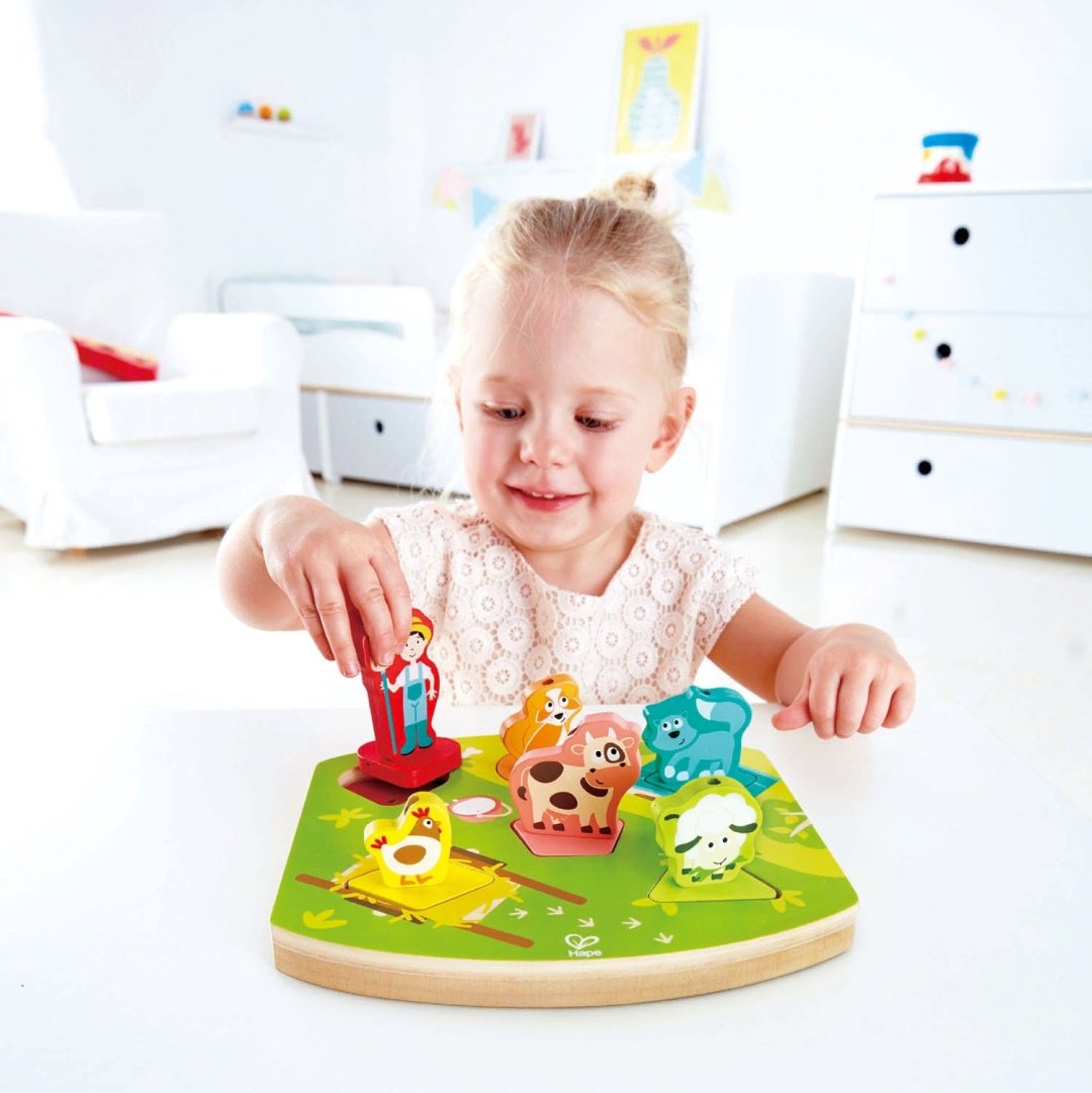 Hape Музыкальный пазл Ферма E1614 купить,NaN