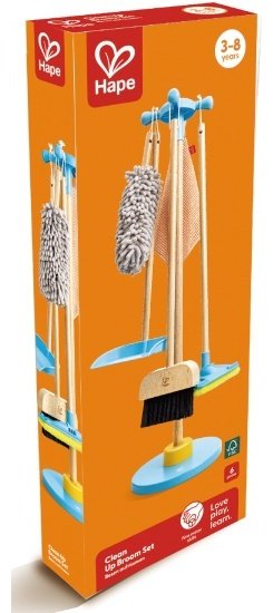 Набор Hape Детский игровой набор для уборки (на подставке), 6 элементов (Основная) купить,NaN