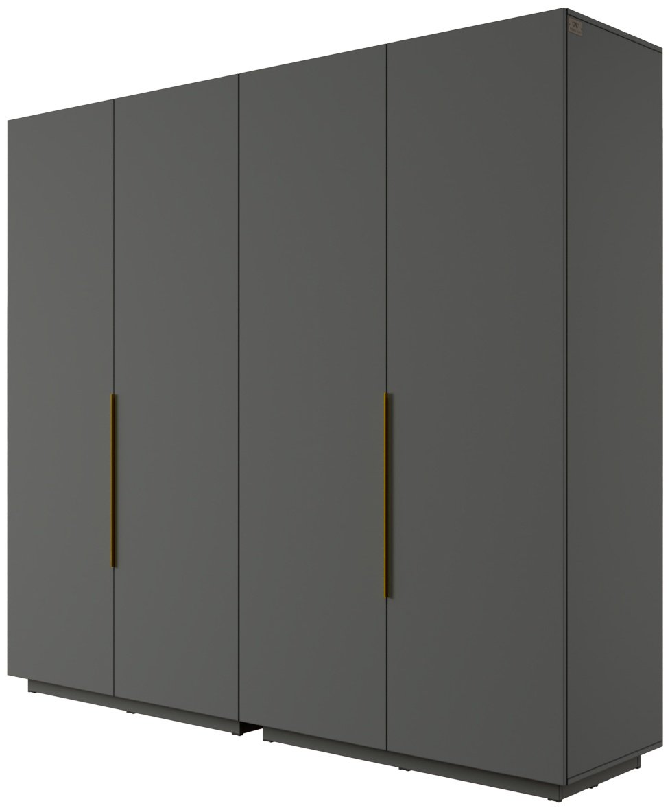Распашной шкаф Мебель Азии Туран, 240.4x214.7х57 см, серый - ForteMarket Распашной шкаф Мебель Азии Туран, 240.4x214.7х57 см, серый купить,182990