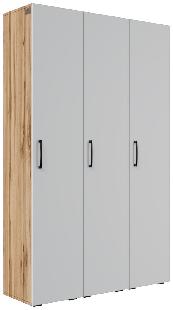 Шкаф-пенал Мебель Азии Авила, 120.6x194х39 см, белый, коричневый купить,114990
