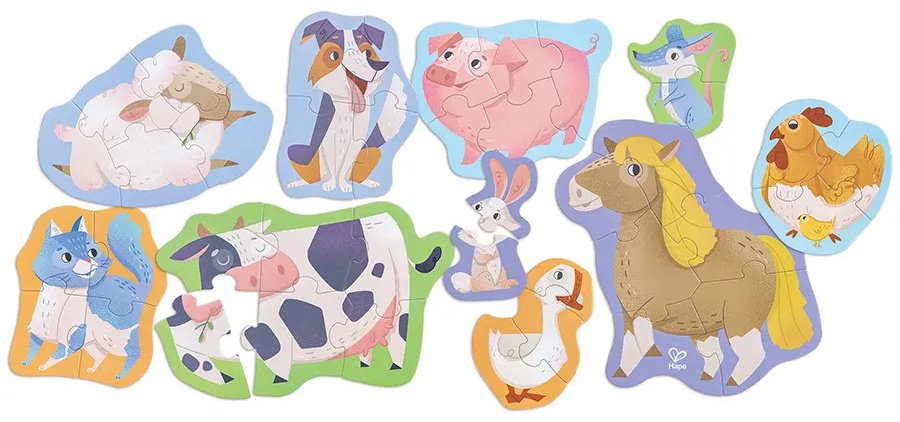 Пазл Hape Животные на ферме купить,NaN