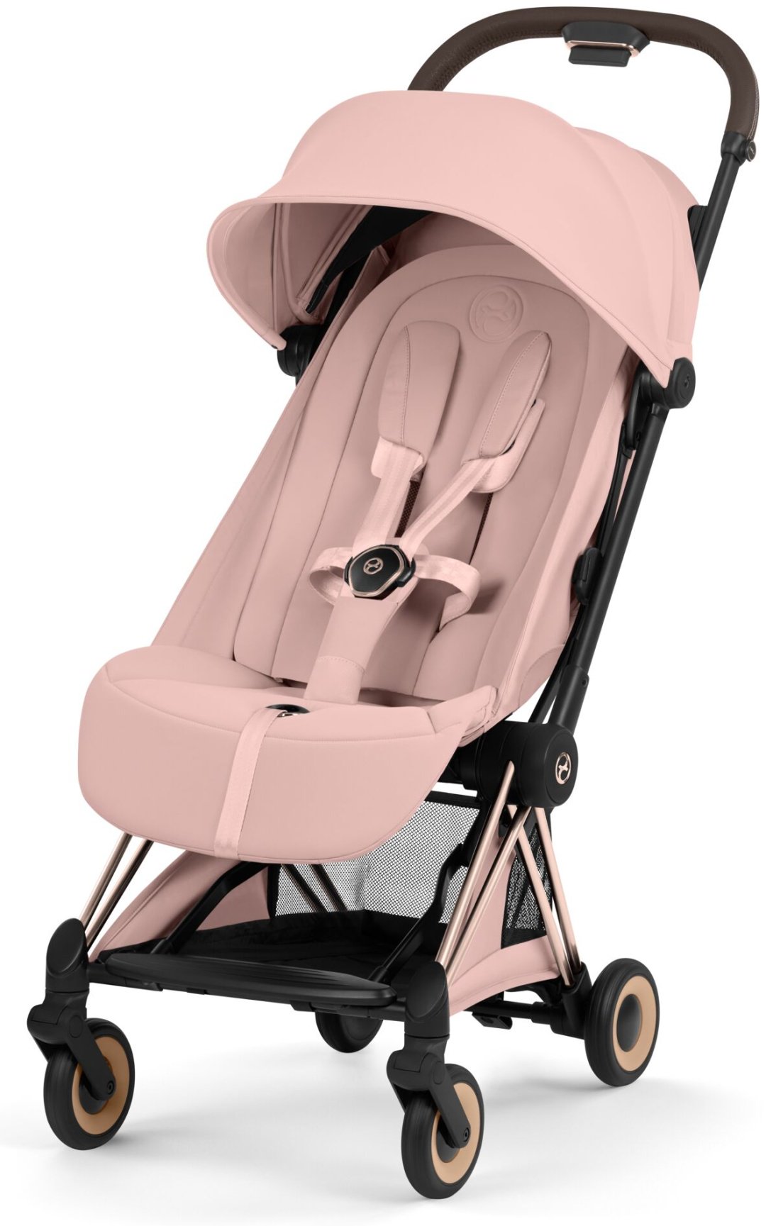 Коляска прогулочная Cybex Coya Style Peach Pink на раме Rose Gold 2026, розовый купить,NaN