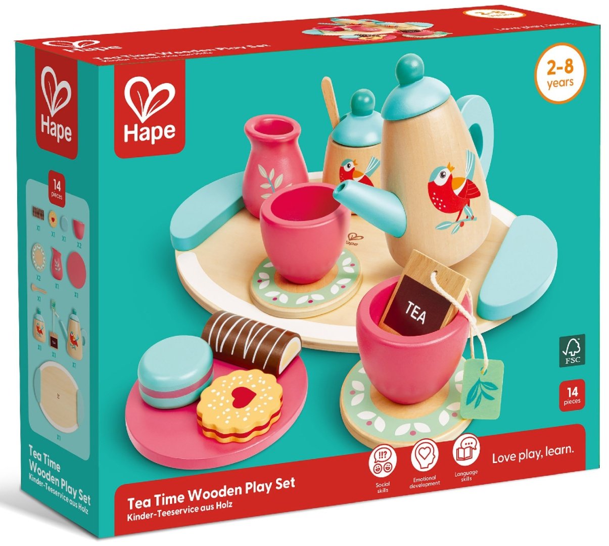 Набор Hape Деревянная игрушка Детский игровой набор Время чаепития купить,NaN
