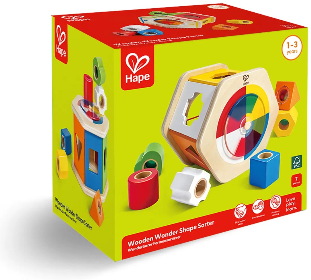 Сортер Hape Детский игровой Сортер Учим по цветам