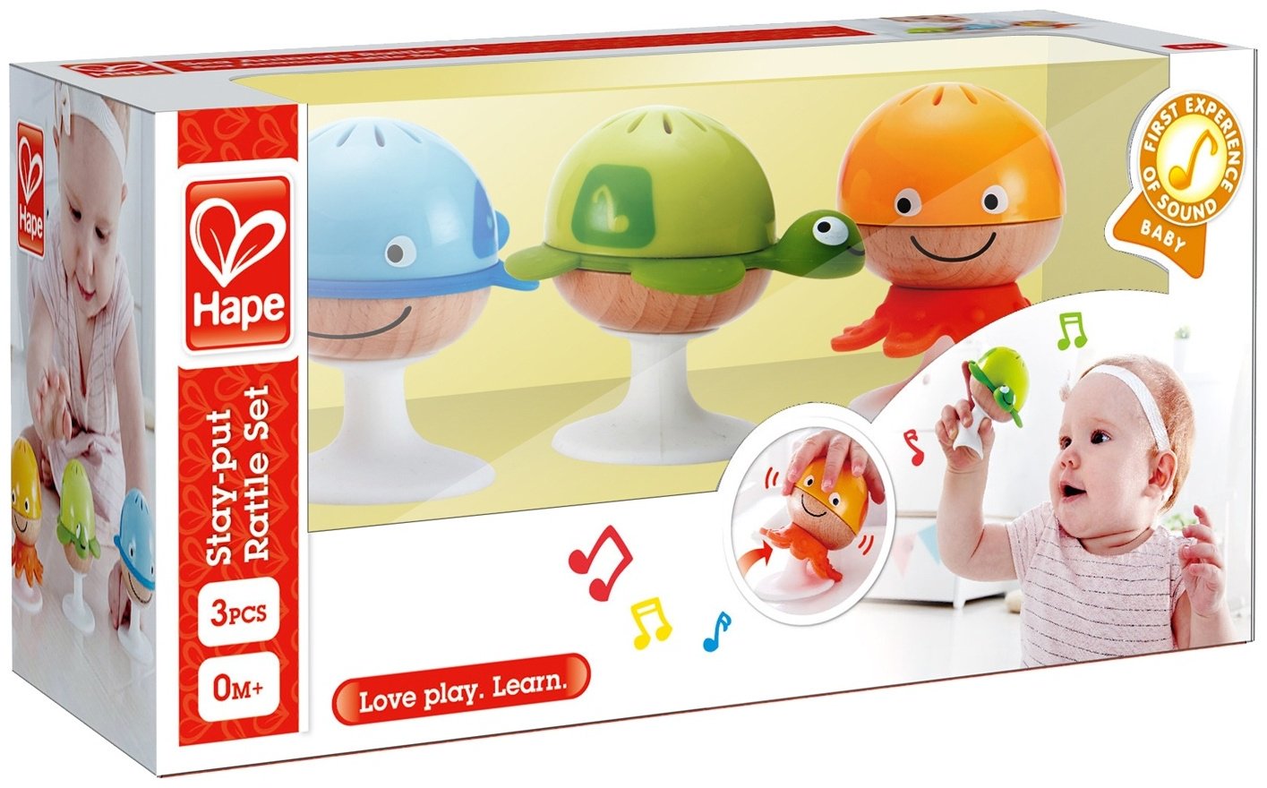 Погремушка Hape Stay-put Rattle E0330