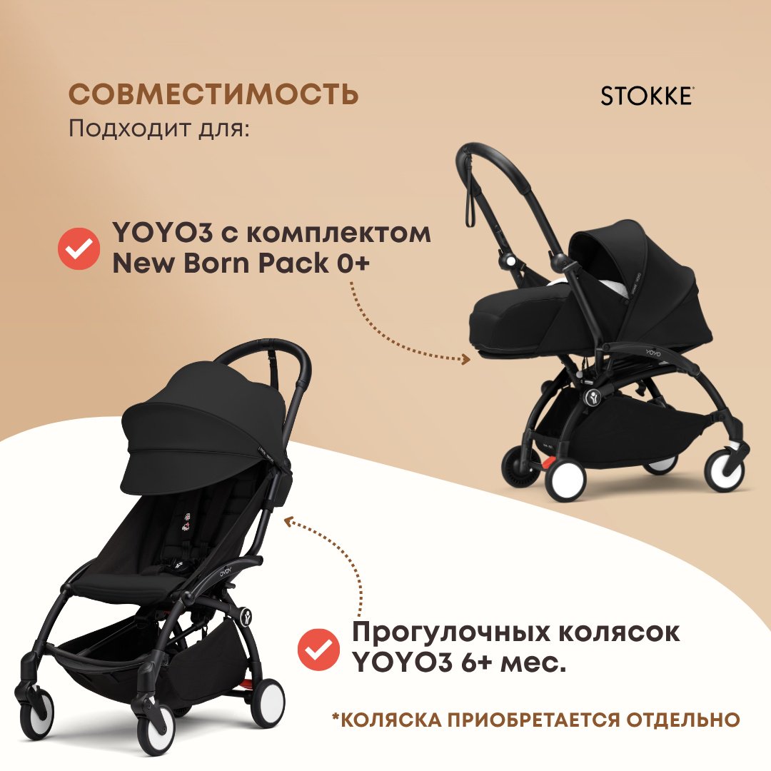 Сумка для коляски Stokke черный, 1 шт купить,NaN