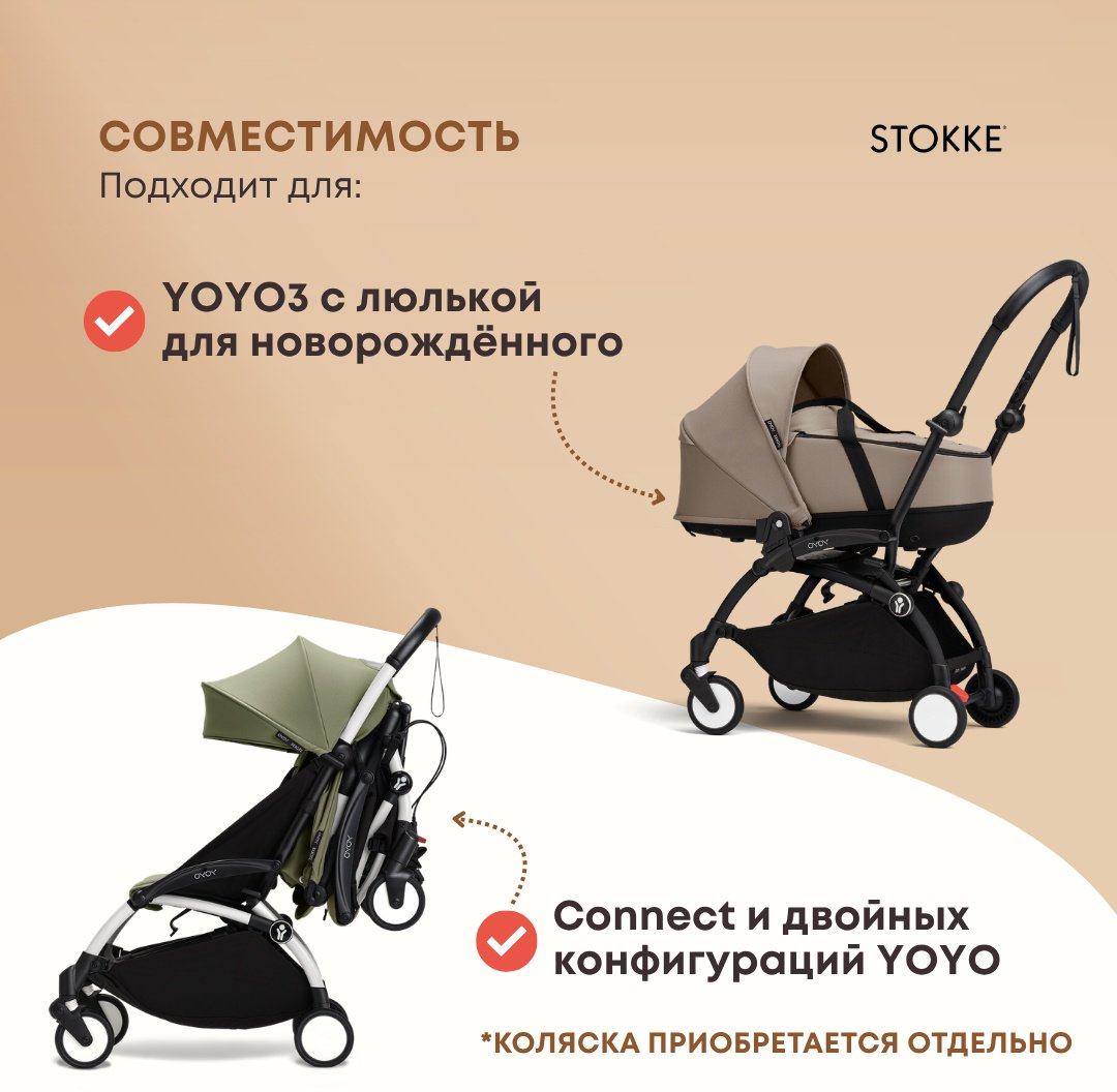 Сумка для коляски Stokke черный, 1 шт купить,NaN