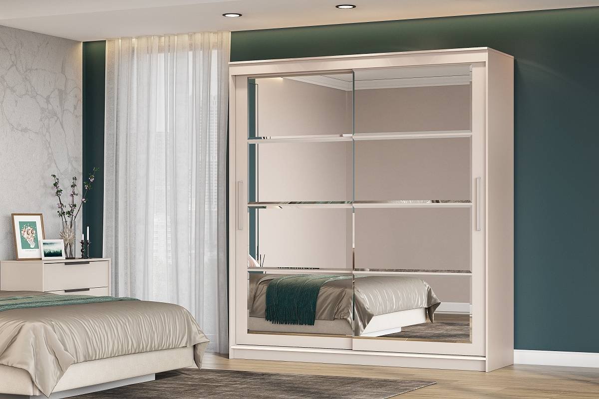 Шкаф-купе СВ Мебель ШКП 3, 200.1x220х60 см, бежевый купить,NaN