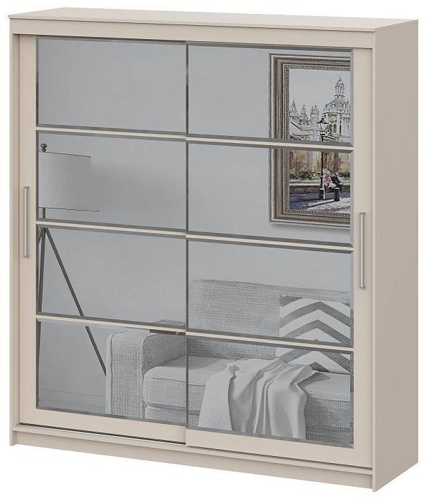 Шкаф-купе СВ Мебель ШКП 3, 200.1x220х60 см, бежевый купить,NaN